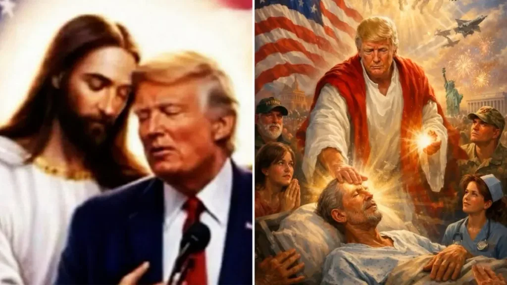 Trump Desafía a Sectores Católicos con Imágenes de Jesús y Críticas al Papa