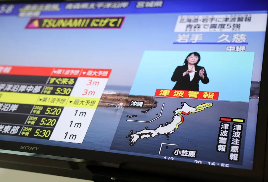 Japón en Alerta Máxima: Terremoto M7.5 Desata Tsunami en su Costa Noreste