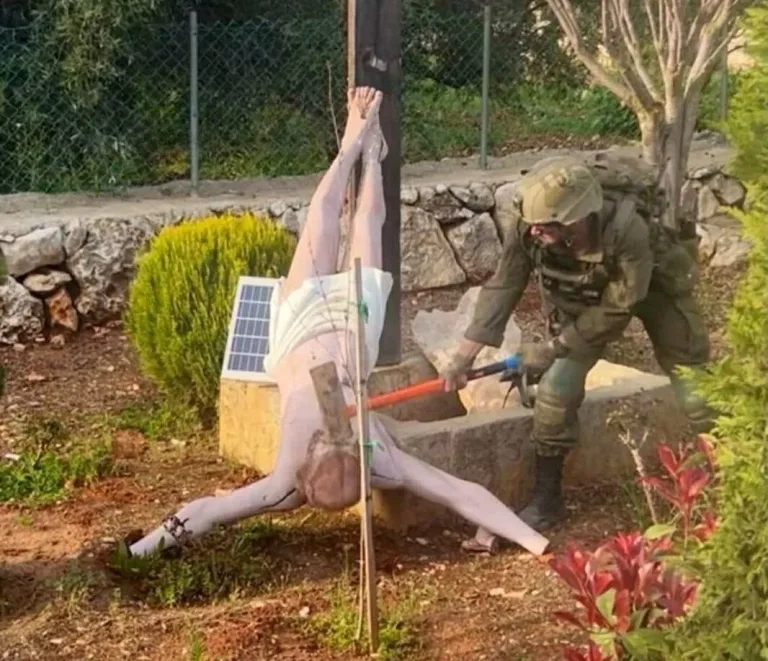 Profanación en Líbano: Soldado israelí derriba Jesucristo, Netanyahu condena y alerta global por la escalada