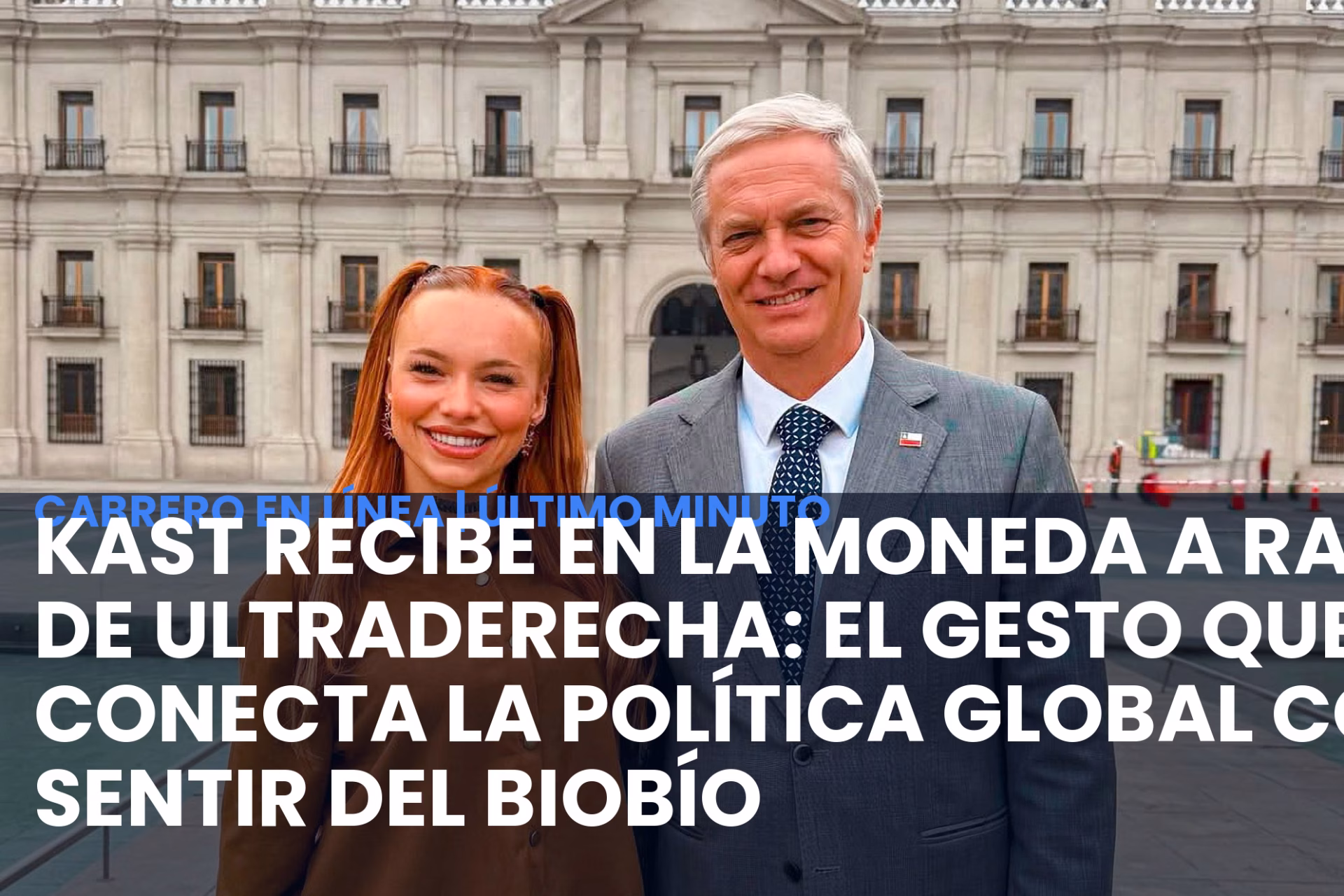 Kast recibe en La Moneda a rapera de ultraderecha: El gesto que conecta la política global con el sentir del Biobío