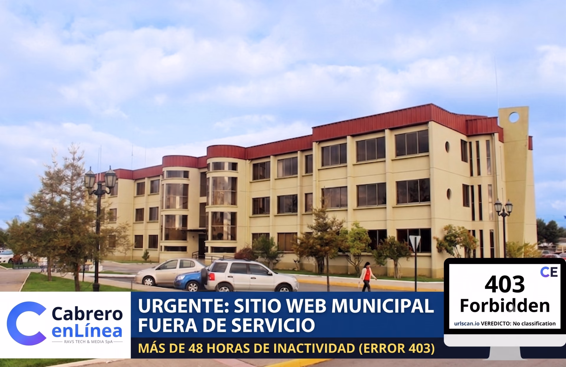 Apagón digital en Cabrero: Más de 48 horas sin sitio web desnudan la fragilidad tecnológica, advertencias previas y el silencio municipal