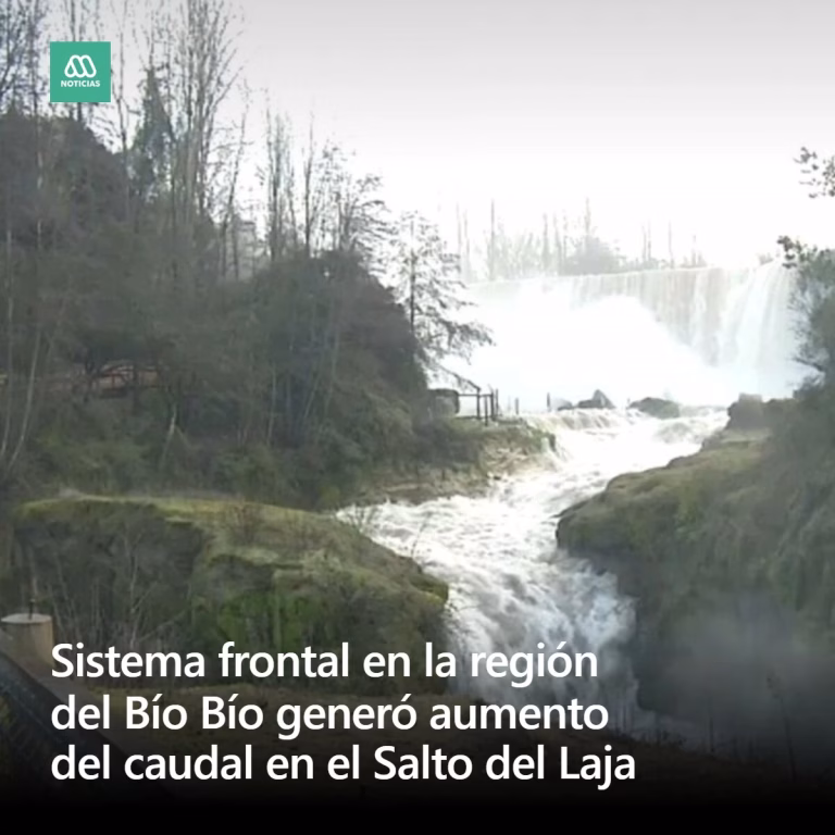 Alerta en Saltos del Laja: Aumento de caudal del río Laja genera riesgo de desborde