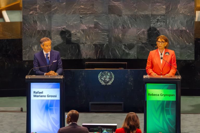 Costarricense Rebeca Grynspan lidera la primera votación para la Secretaría General de la ONU