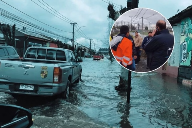 Intensas lluvias provocan inundaciones y preocupación en sectores de Cabrero y Monte Águila