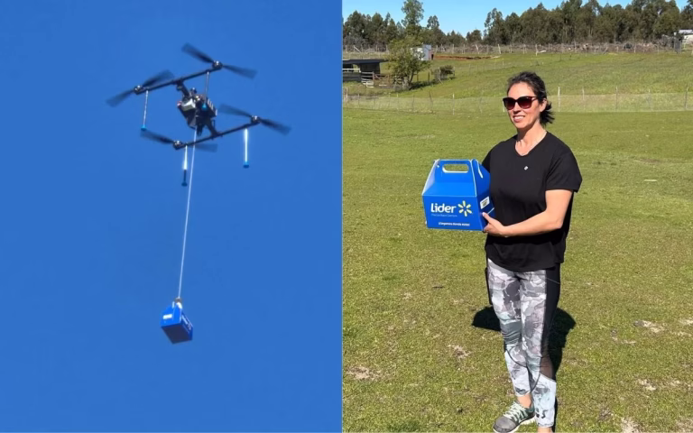Walmart inicia entregas con drones en la Región del Biobío con un plan piloto en Laja