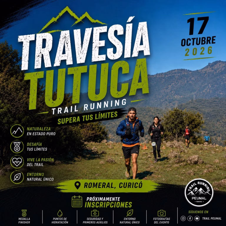 Romeral se prepara para la Travesía Tutuca: un desafío de Trail Running en la precordillera del Maule
