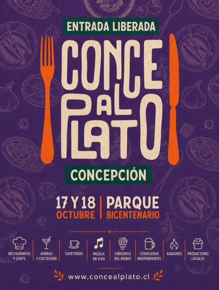 Festival Gastronómico ‘Conce al Plato 2026’ se tomará Concepción en octubre con entrada liberada