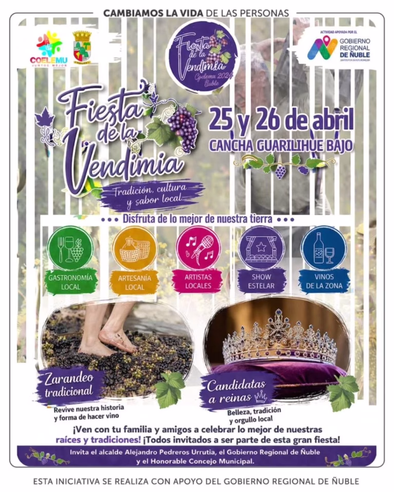 Fiesta de la Vendimia Guarilihue 2026 – Chile es TUYO