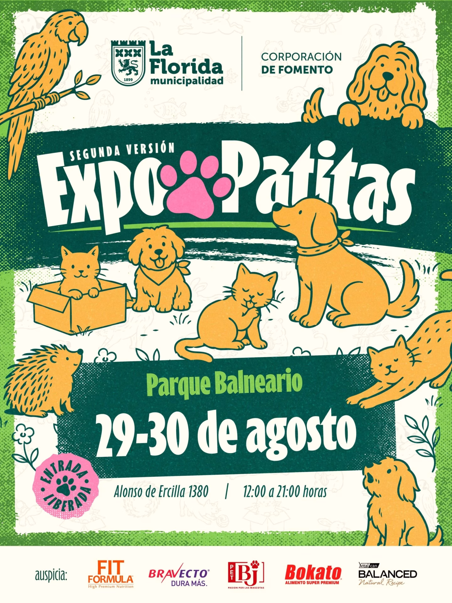 La Florida celebró con éxito la segunda versión de la Expo Patitas dedicada a las mascotas
