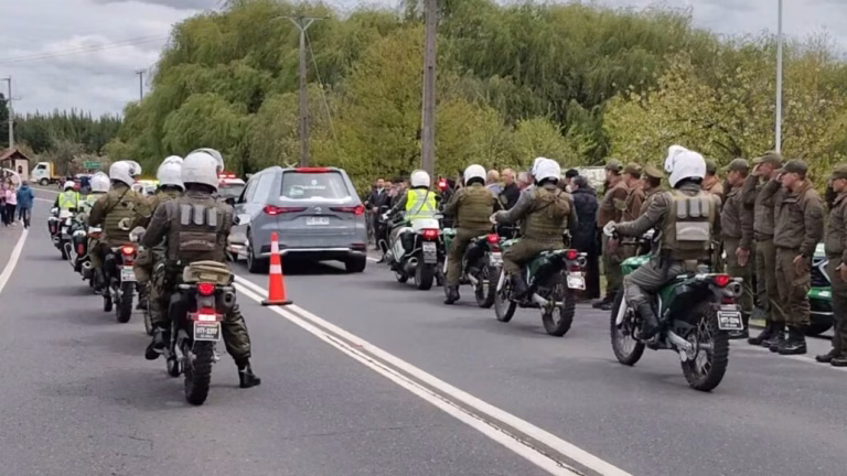 Comunidad de Canteras despide con honores al Sargento Ariel Urrea Burgos, asesinado en Quilleco